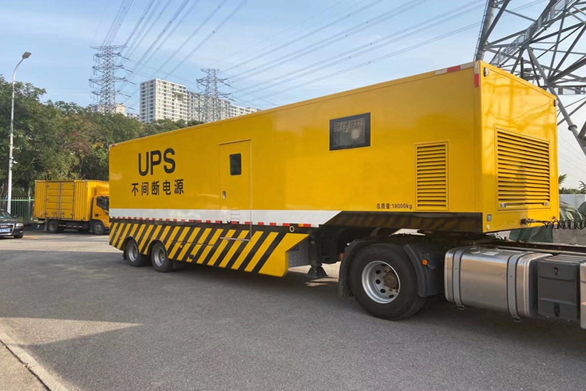 市中发电机租赁施工现场